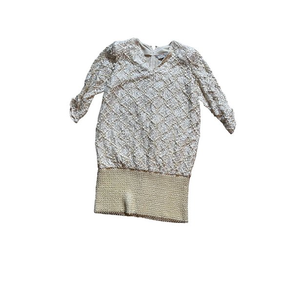 Siasia Dresses & Skirts - Vintage Siasia New York Champagne Gold Dress 1980s